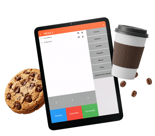 Menú interactivo con fotos de platillos de comida rápida para agilizar pedidos en tu punto de venta para negocio