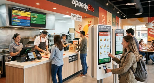 Cómo reducir filas en tu negocio fast food usando KDS y autocobro
