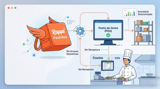 Rappi Pedidos: Cómo automatizar la entrada de comandas a cocina