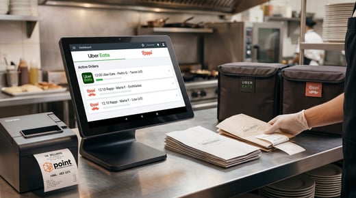 Pedidos de Uber Eats y Rappi desde tu punto de venta Point