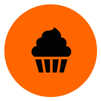 silueta de cupcake representando a point el mejor software punto de venta para pasteleria